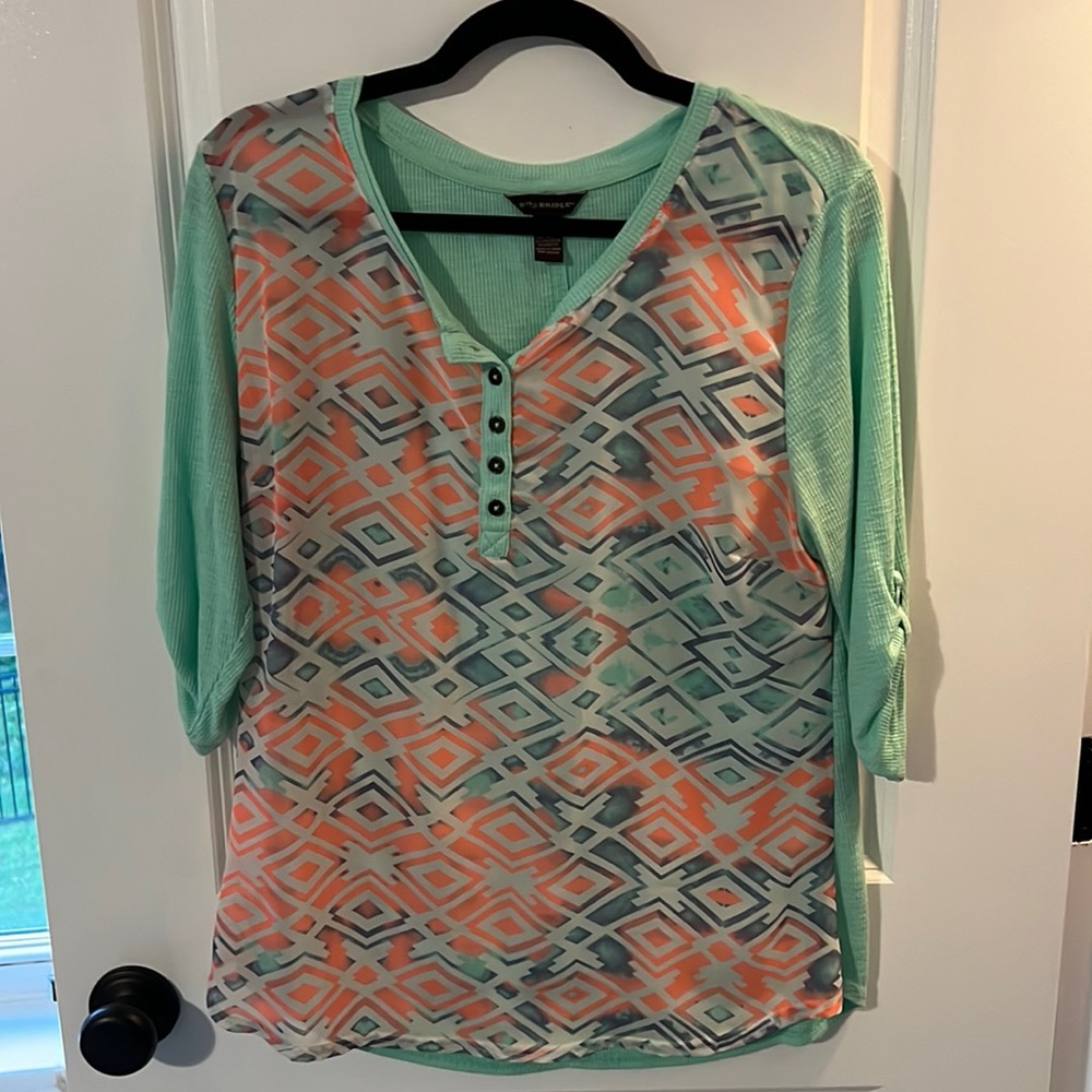 But and Bridle Green Women’s Shirt size L